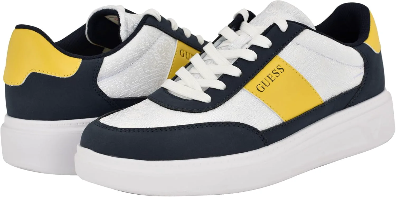 Кроссовки Guess Mens Chaze, темно-синий/белый/желтый — фото 2