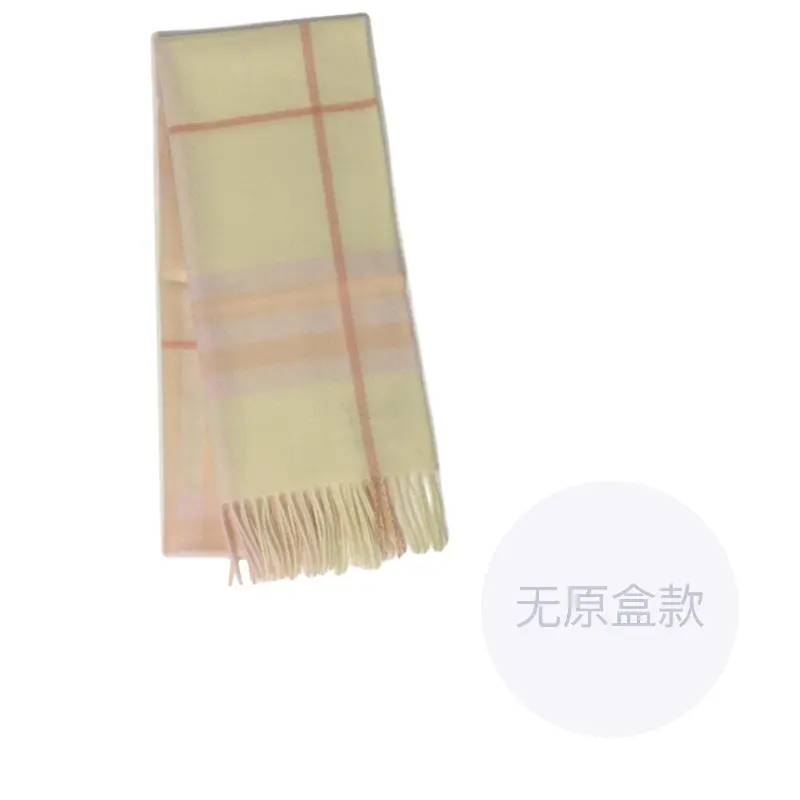 

Burberry Кашемировый вязаный шарф унисекс бежевый, Beige