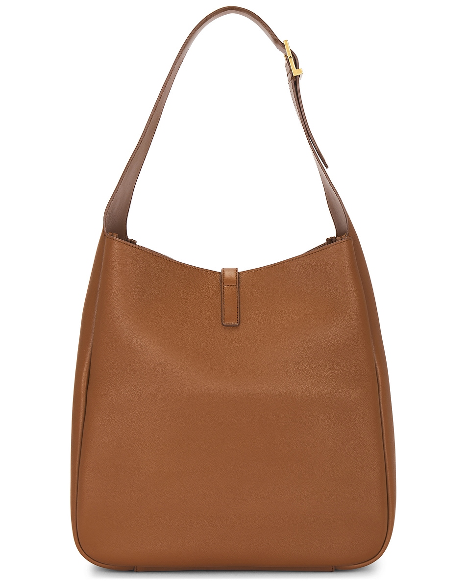 Большая элегантная сумка Le 5 A 7 Supple Hobo Saint Laurent, Fox — фото 2