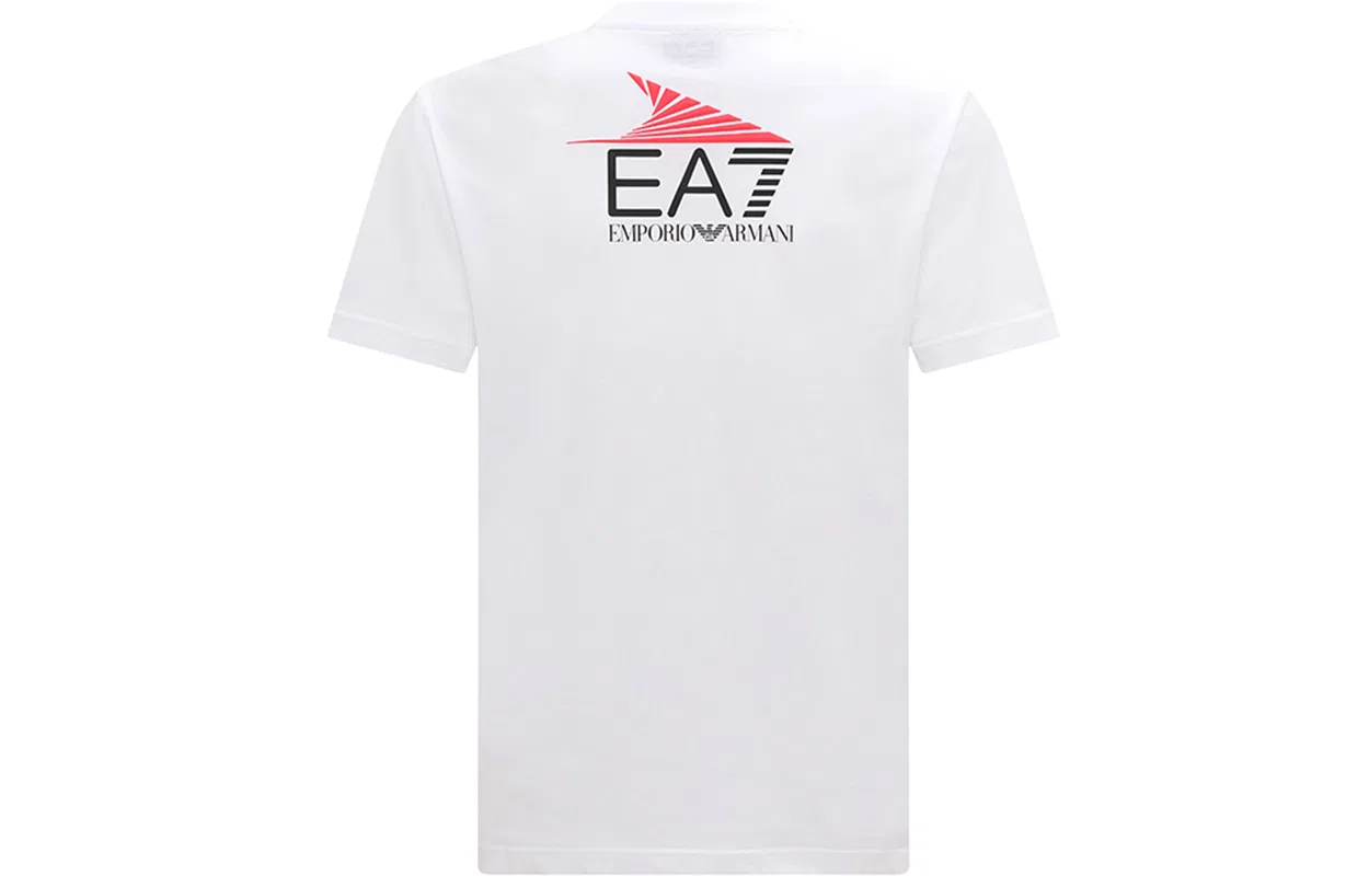 Футболка Emporio Armani EA7 белая — фото 3