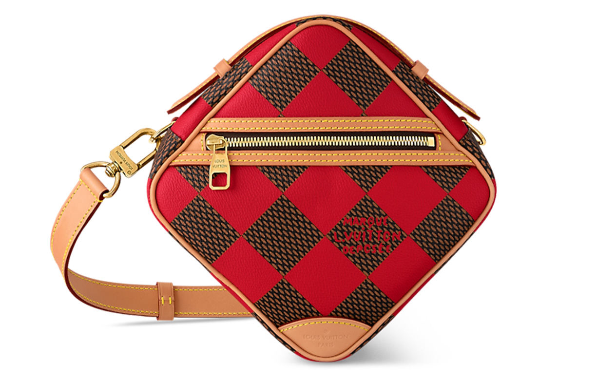 

LOUIS VUITTON Шахматный мессенджер Damier Pop Red
