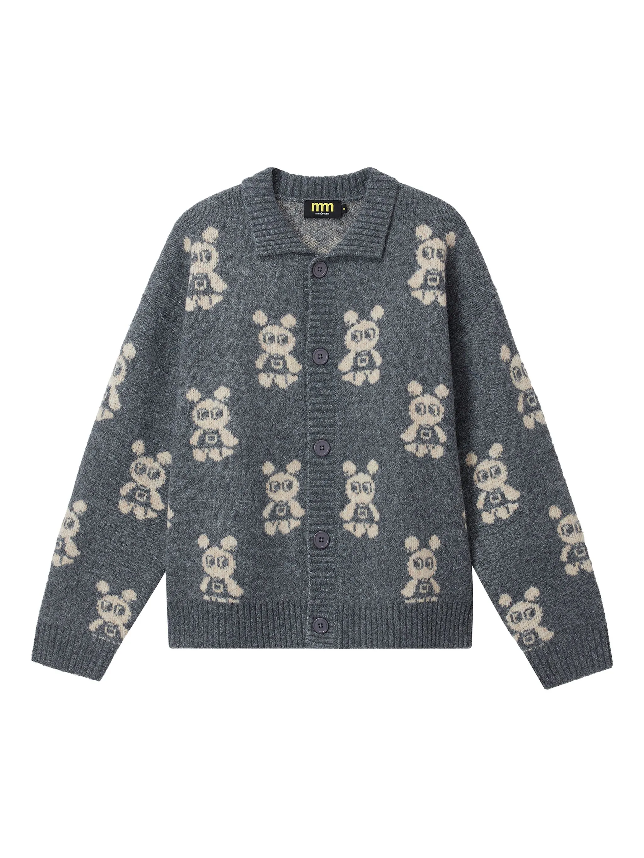 

Кардиган с узором Mini Cream, серый
