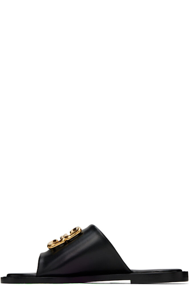 Черные 4G Liquid Flat Mule сандалии Givenchy — фото 3