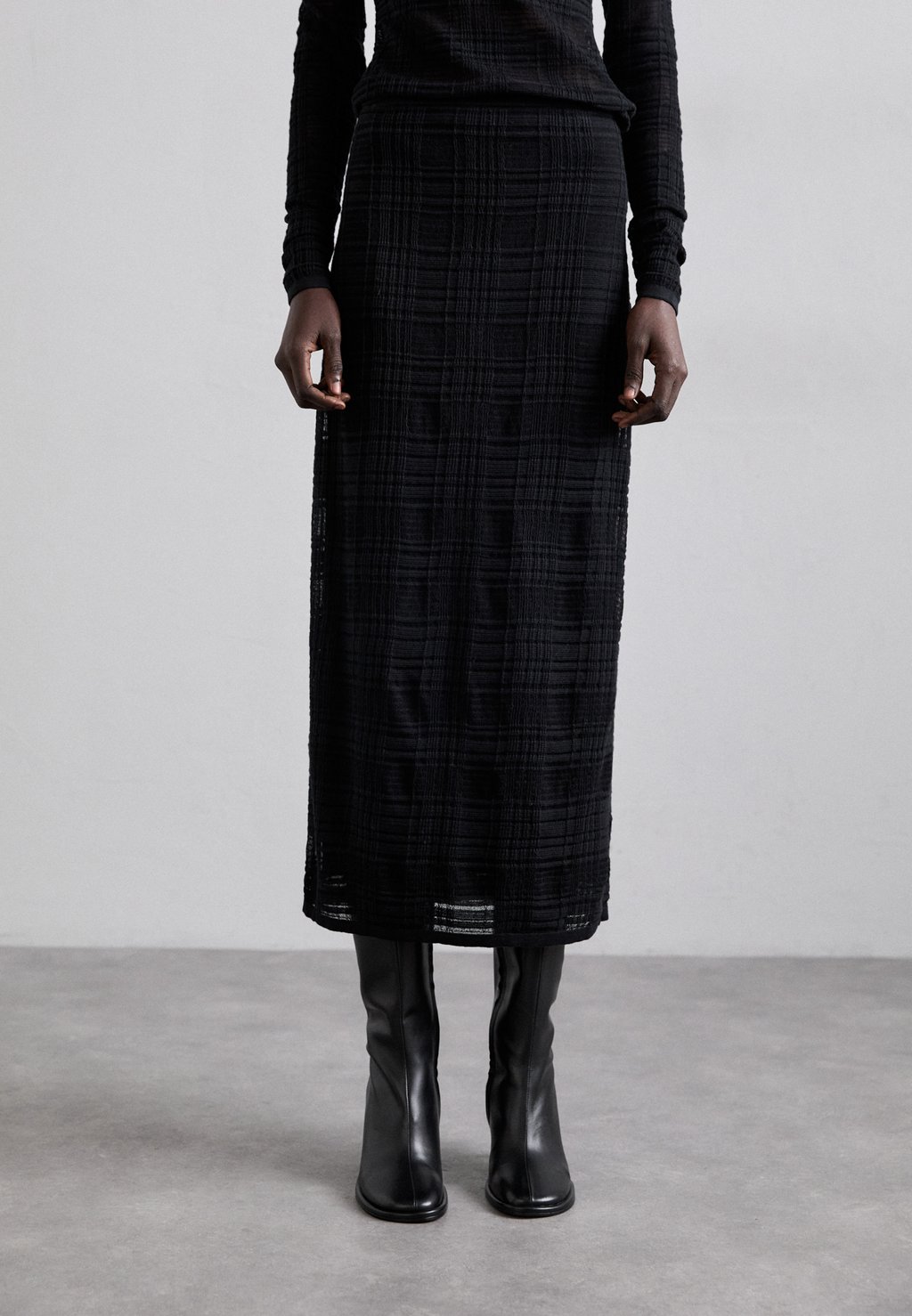 

Юбка А-силуэта ELSA SKIRT Proenza Schouler White Label, черный