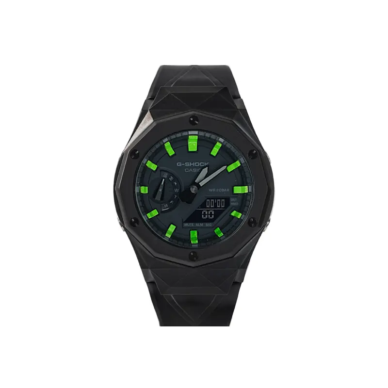 

CASIO Часы Unisex Liquid Crystal/Analog Dual Display Series 48.5mm Black Watch, Source Code