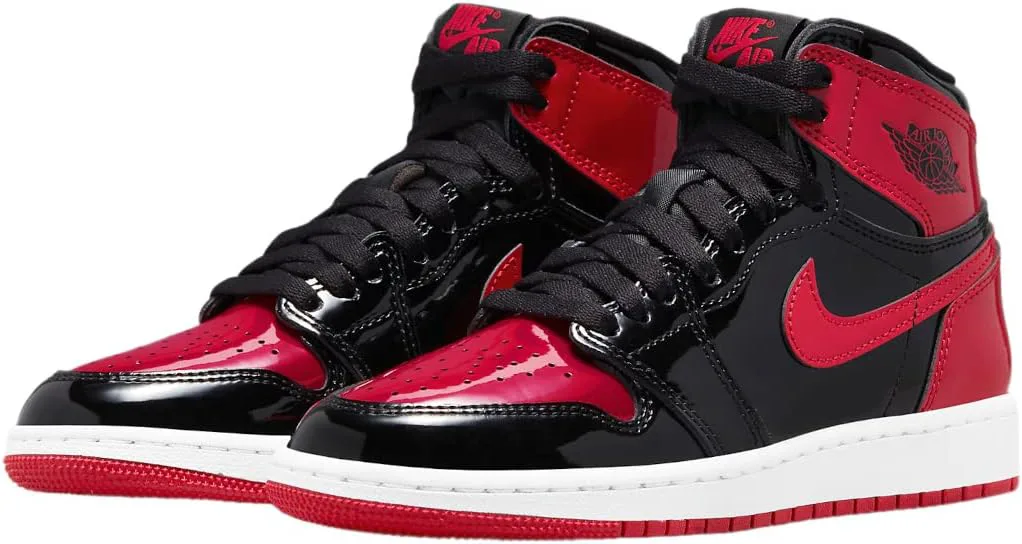 Мужские баскетбольные кроссовки Nike Air Jordan 1 Mid, черный/красный — фото 2