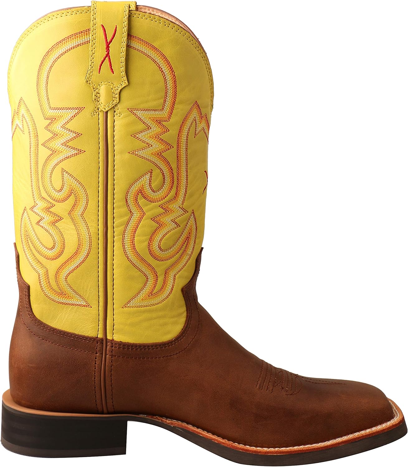 Ковбойские сапоги Twisted X Men's Ruff Stock Western с широким квадратным носком - Mrs0067, светло-коричневый — фото 2