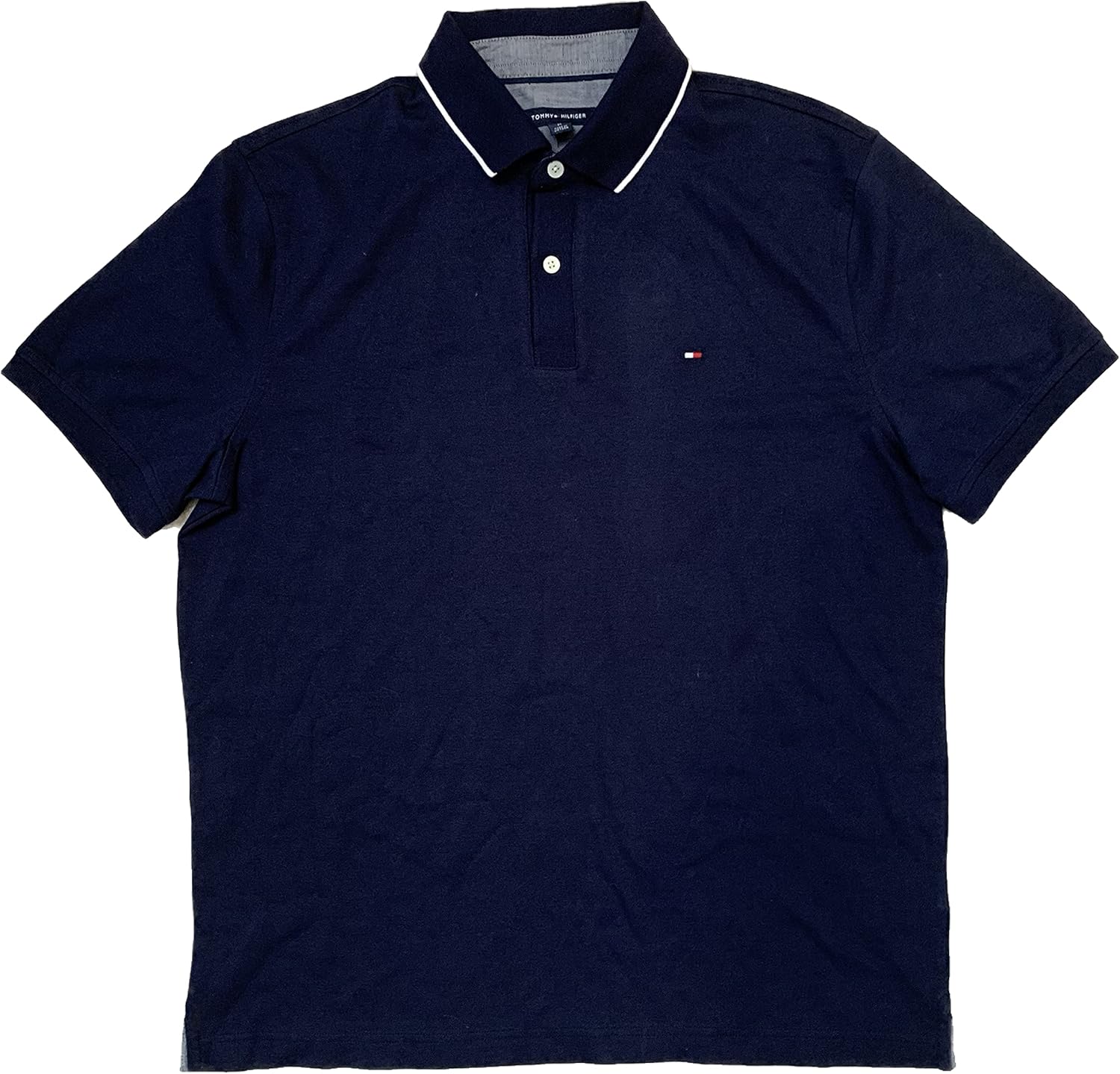 

Мужская рубашка-поло с коротким рукавом Tommy Hilfiger, Navy, Синий, Мужская рубашка-поло с коротким рукавом Tommy Hilfiger, Navy