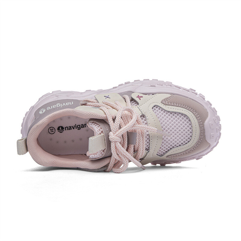Кроссовки NAVIGARE Kids Lifestyle Shoes Kids Low-top Beige, розовый — фото 3