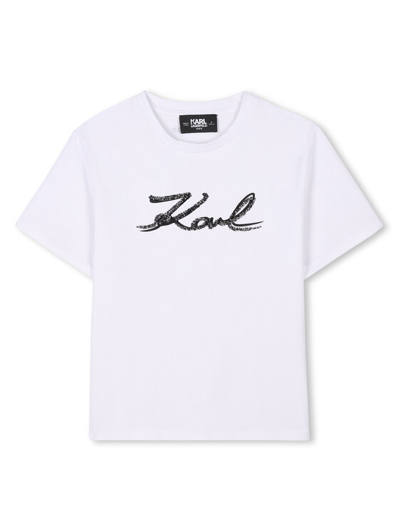 

Футболка обычного кроя Z30485 S Karl Lagerfeld Kids, белый