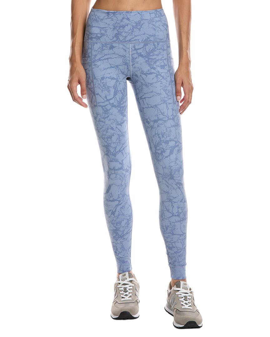 

Леггинсы New Balance с принтом и высокой талией New Balance, синий