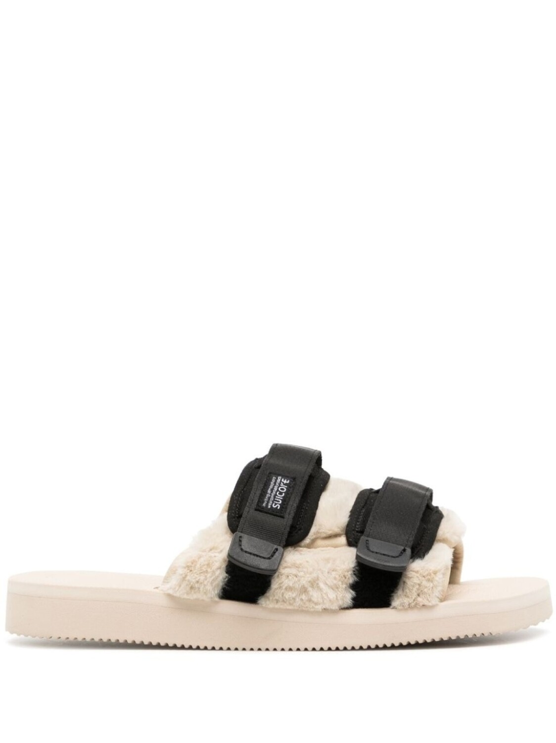 

Suicoke шлепанцы Moto с нашивкой-логотипом, коричневый