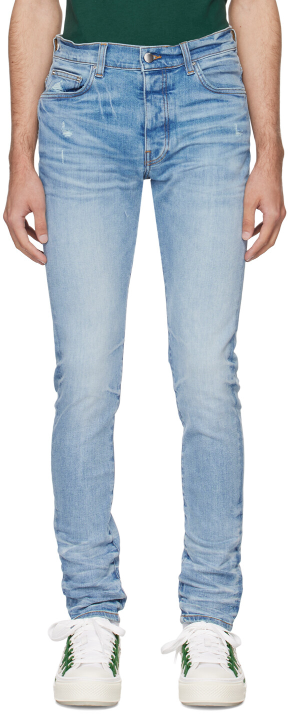 

Синие джинсы Amiri, цвет Perfect indigo