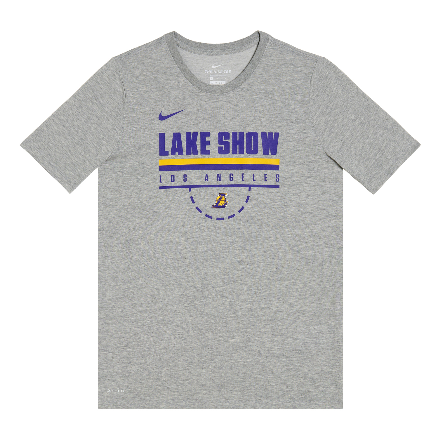 

Nike Футболка nba dri fit los angeles lakers серый подростки