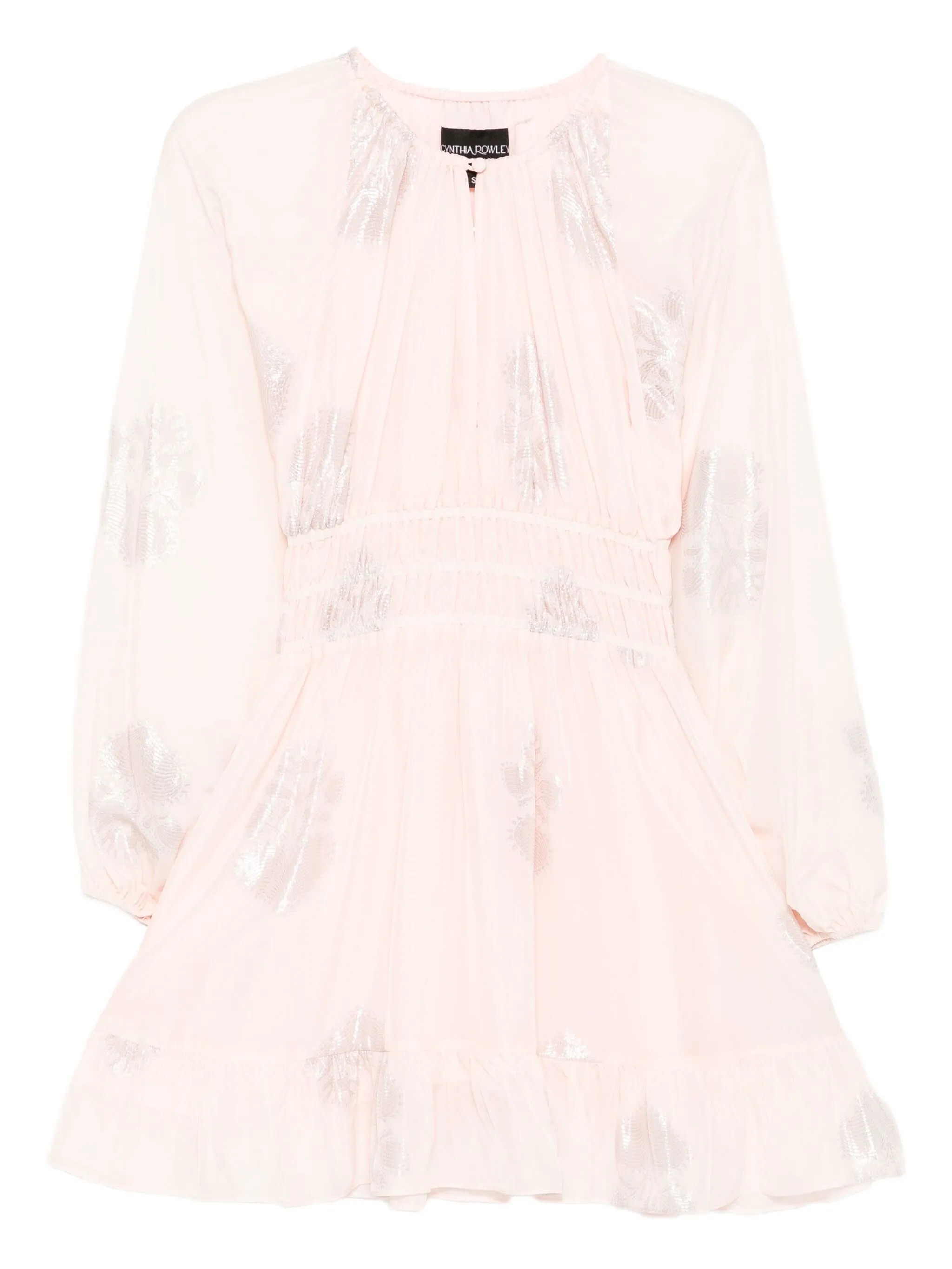 

Шелковое платье Cynthia Rowley, розовый