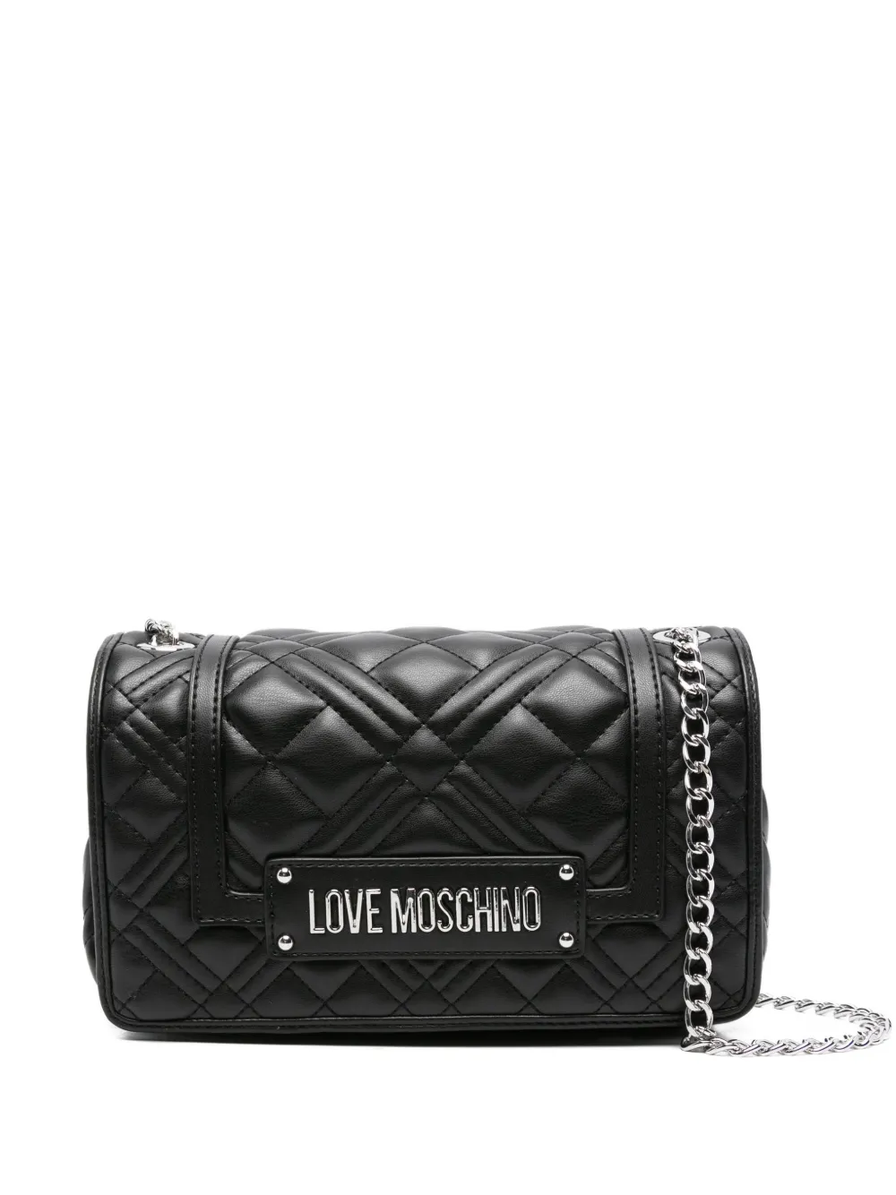 

Сумка через плечо среднего размера с логотипом Love Moschino, черный