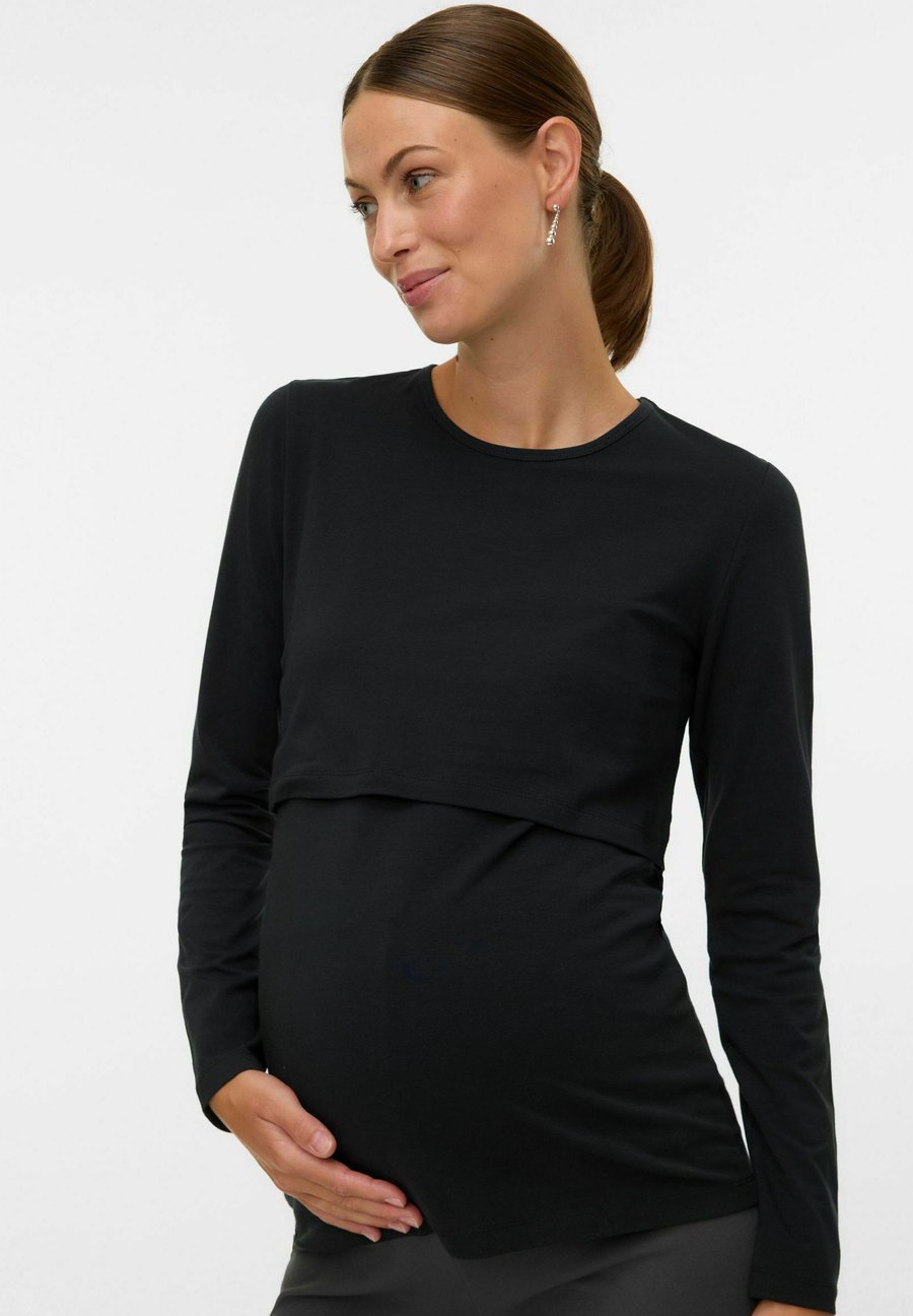 

Топ MAMALICIOUS ENGER SCHNITT RUNDHALS , Black