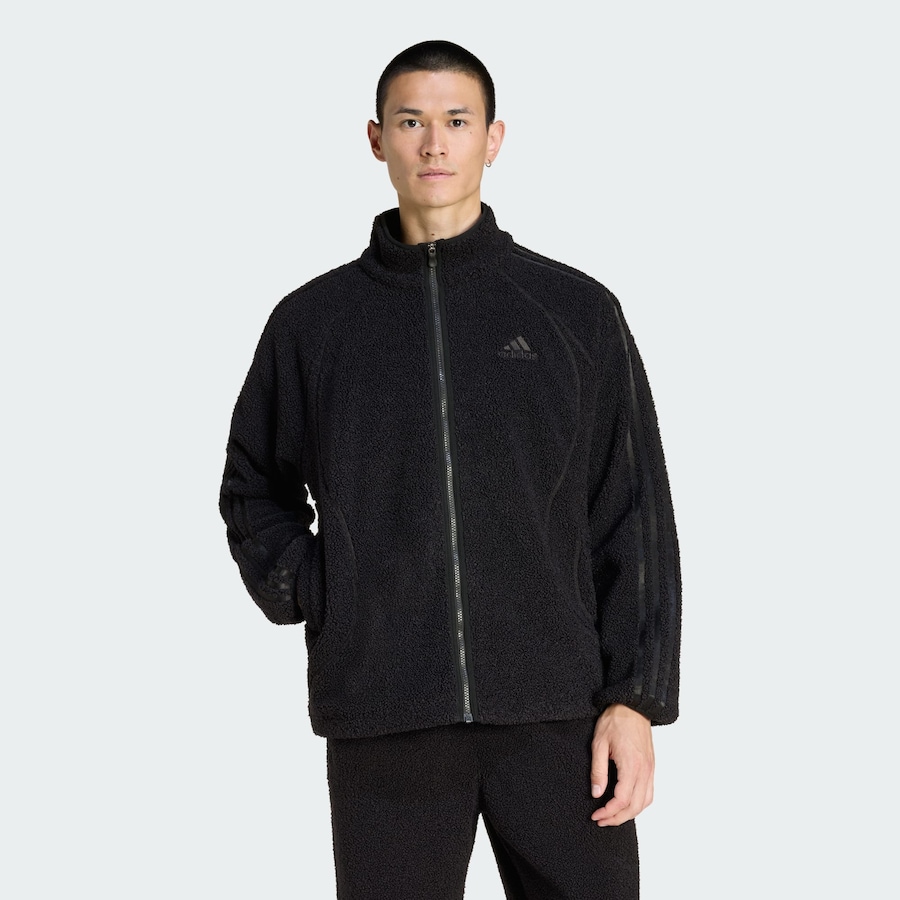 Флисовая куртка ADIDAS ORIGINALS Teamgeist, черный — фото 2