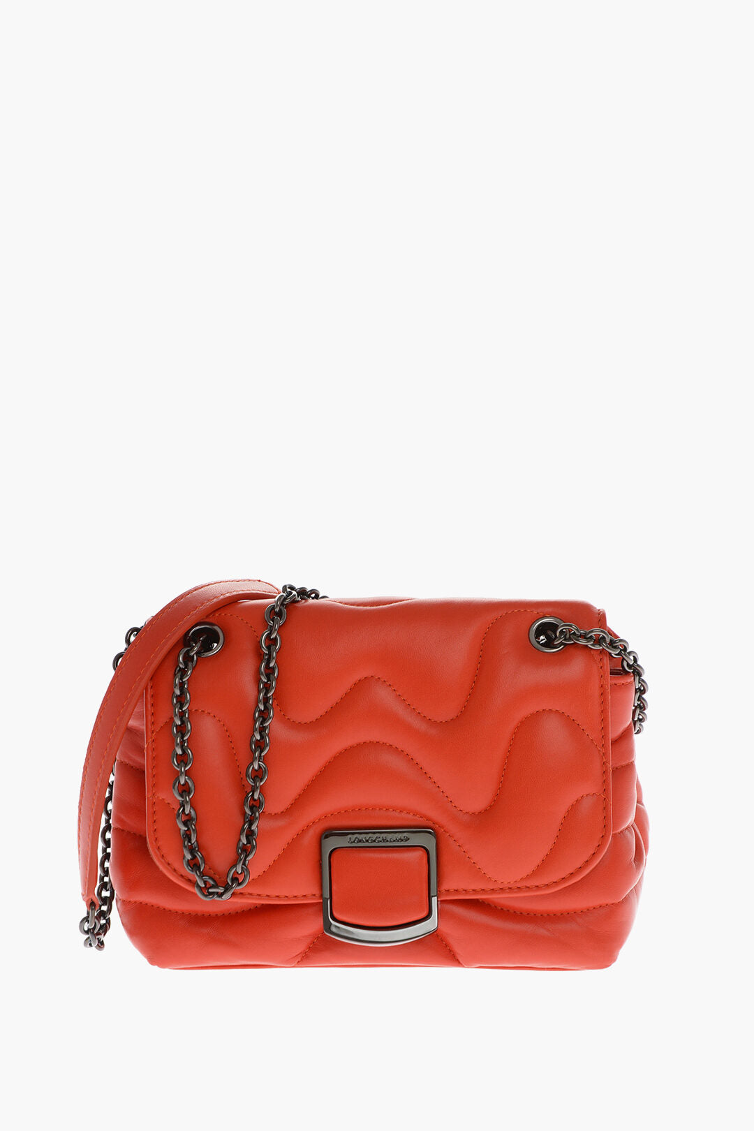 

Стеганая сумка-кокон Longchamp Brioche с цепочным ремнем через плечо, оранжевый