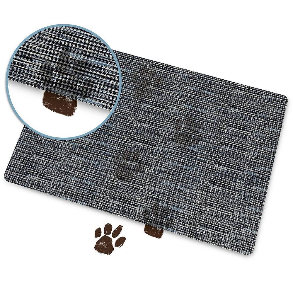 

Home Dynamix SoHome Smooth Step Низкий профиль с рисунком «гусиные лапки», устойчивый к пятнам, нескользящий, универсальный, практичный кухонный коврик, цвет Gold Gray