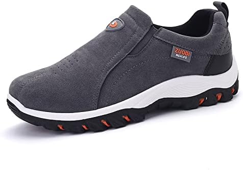 

Мужские слипоны без шнурков Лоферы для повседневной носки Прогулочные кроссовки для ходьбы Походные легкие удобные кроссовки Soft Time Toy, серый