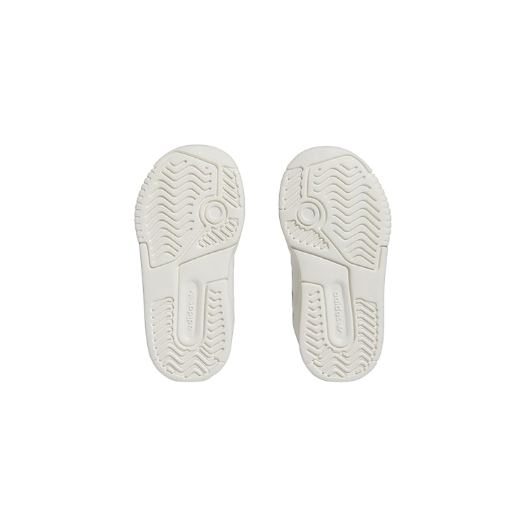Drop Step EL J Устойчивые к истиранию кроссовки Mid Top для малышей Белый Коричневый Младенцы и малыши Adidas — фото 3