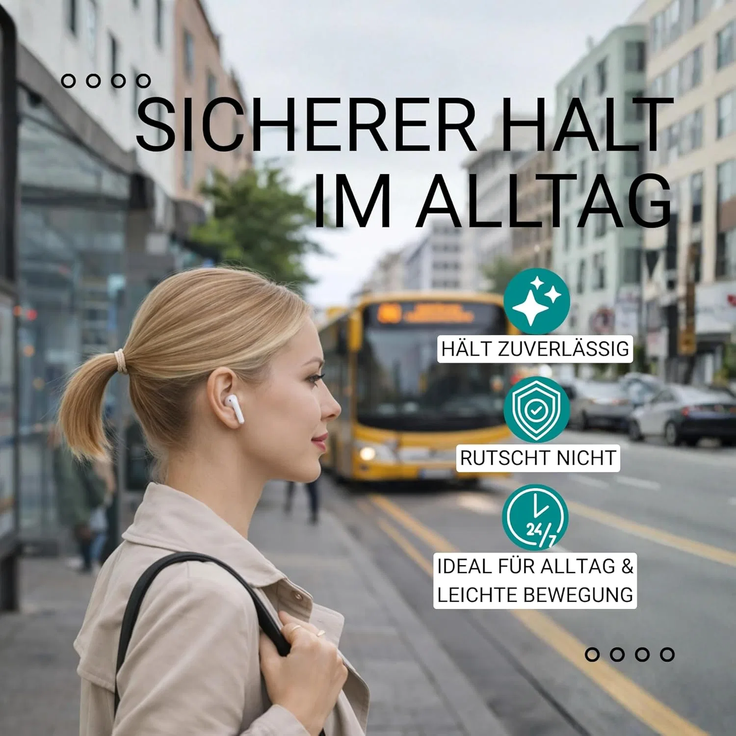 Набор тонких бежевых резинок для волос (30 шт.) от Haarallerliebst Haarallerliebst, Beige Thin (Pack Of 30) — фото 3