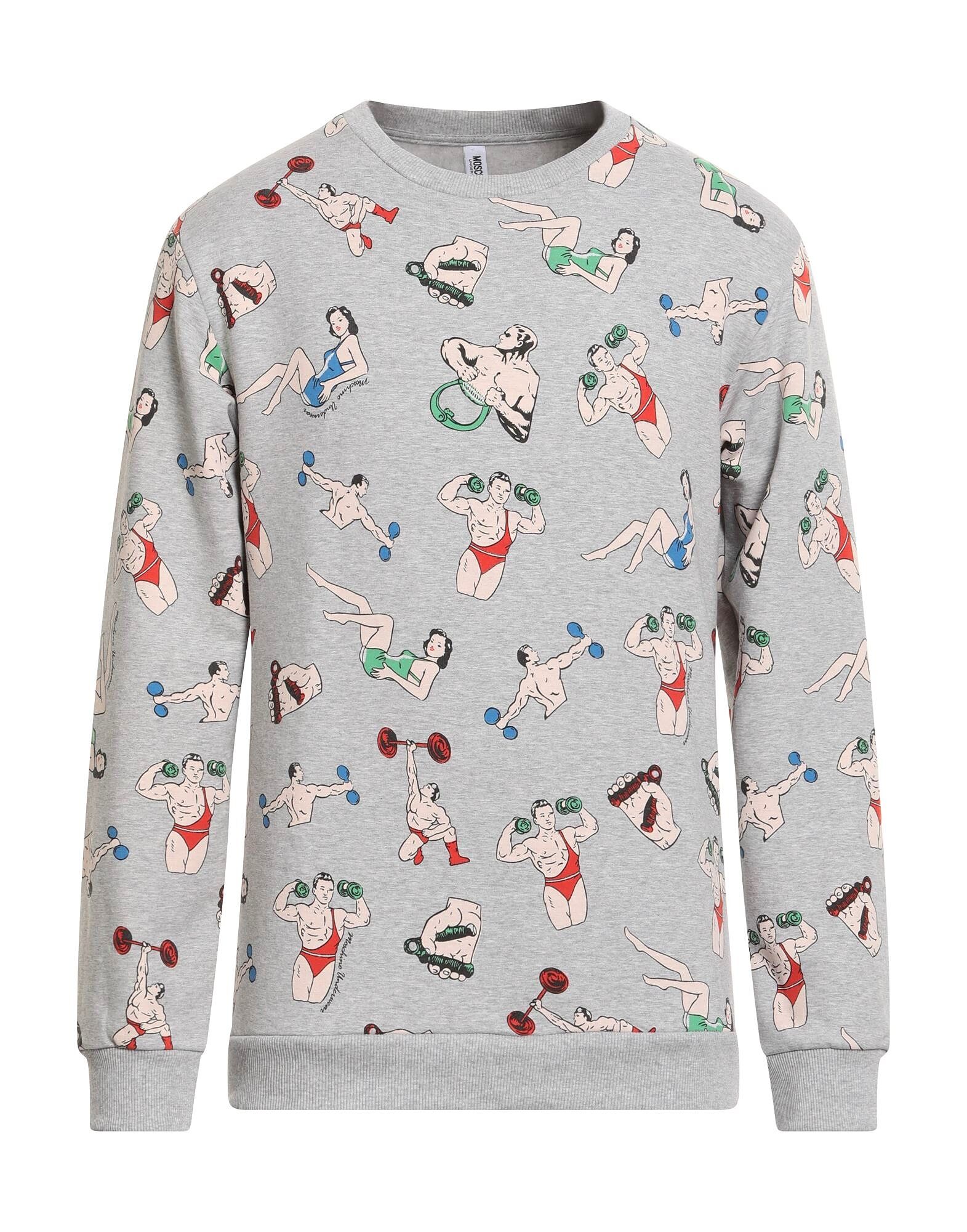 

Майка Moschino, светло-серый