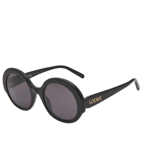 

Тонкие круглые солнцезащитные очки Loewe Eyewear, черный