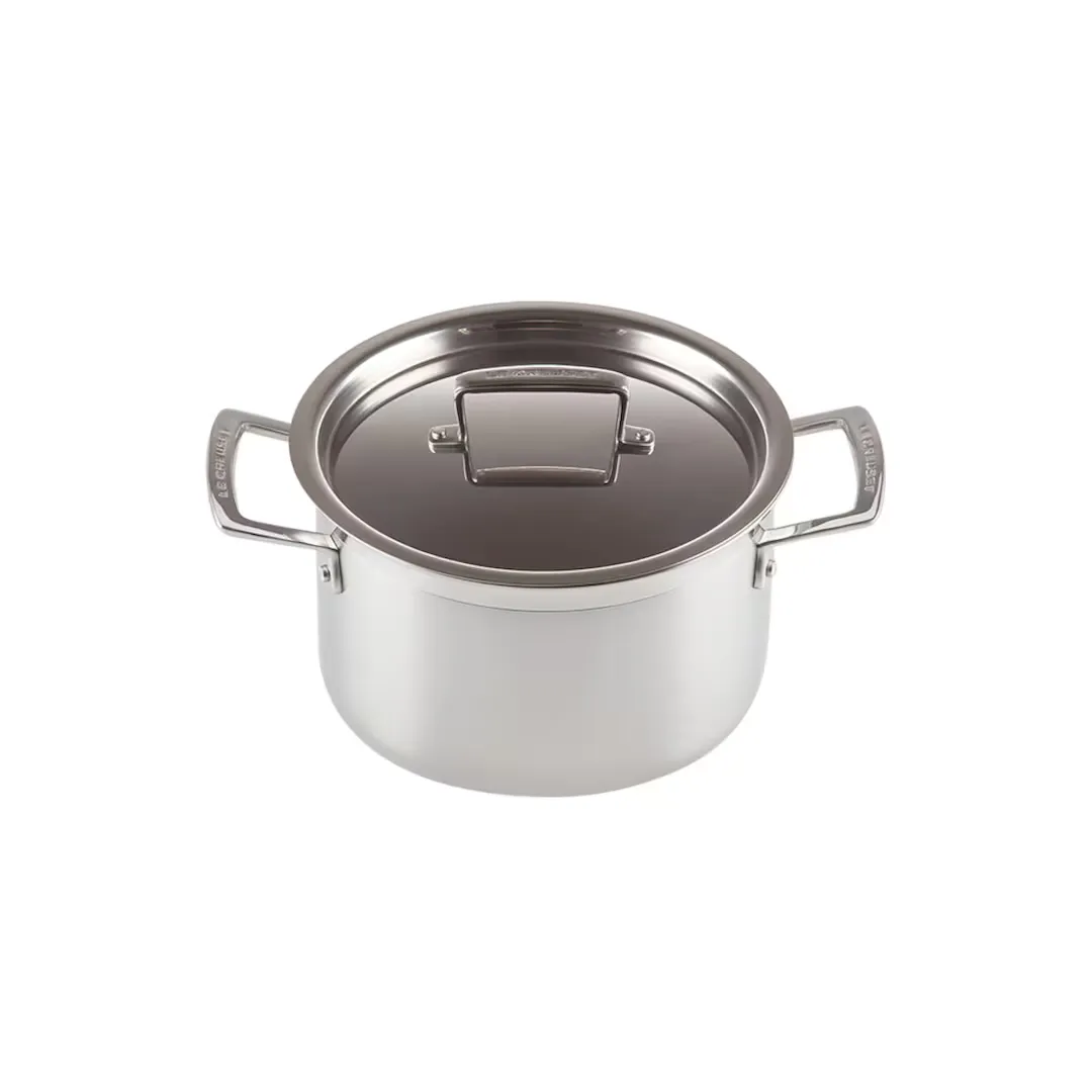 

Классическая кастрюля Le Creuset из нержавеющей стали с крышкой, клен