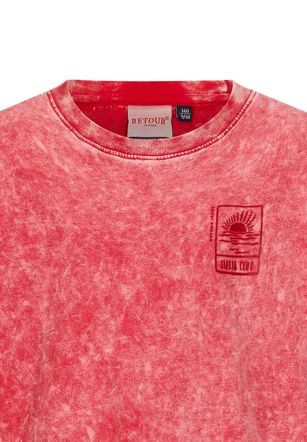 Футболка с принтом alfeo Retour Jeans, Red Chili — фото 3