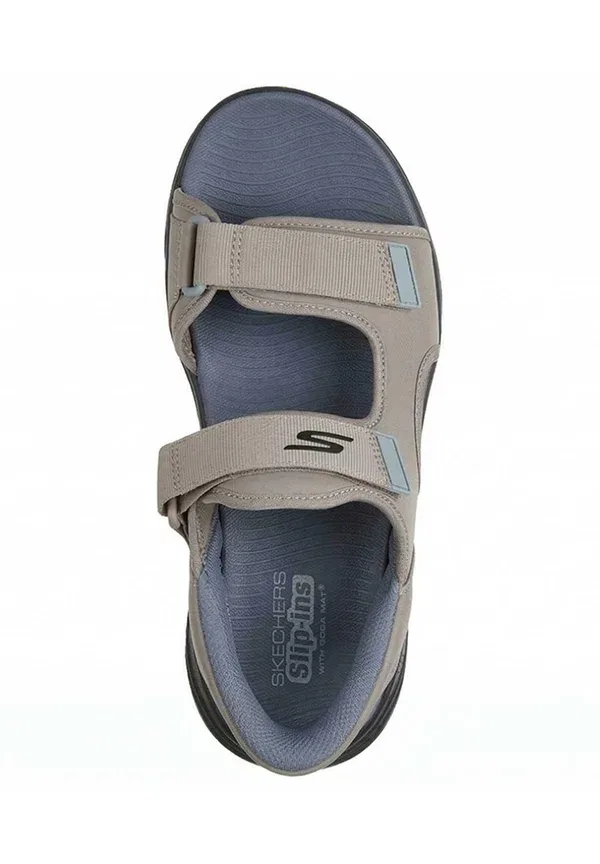 Сандалии мужские slip on с велькро, модель 229361_dktp walking sandals Skechers, темно-серый — фото 3