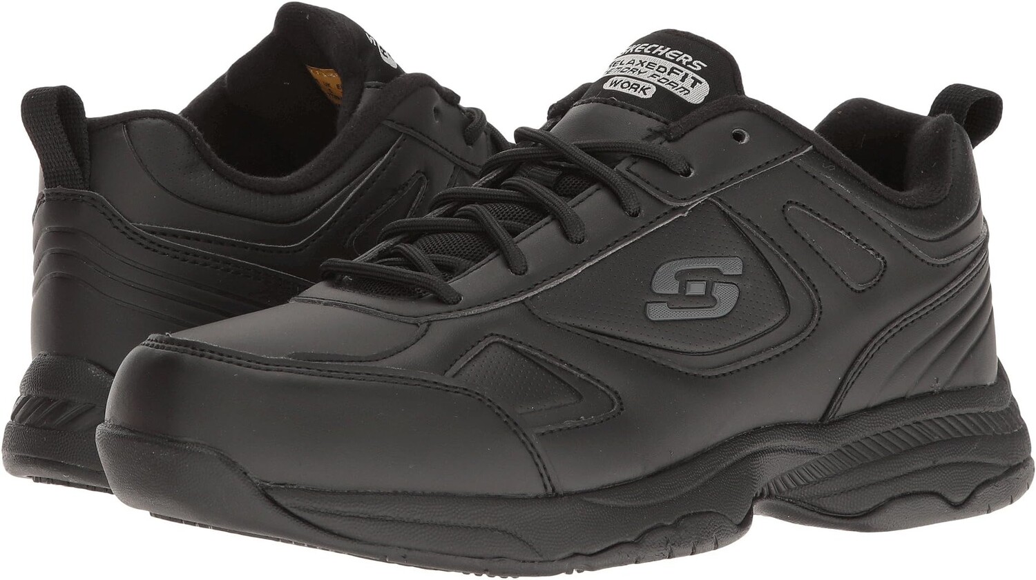

Кроссовки Dighton SKECHERS Work, цвет Black Synthetic/Leather