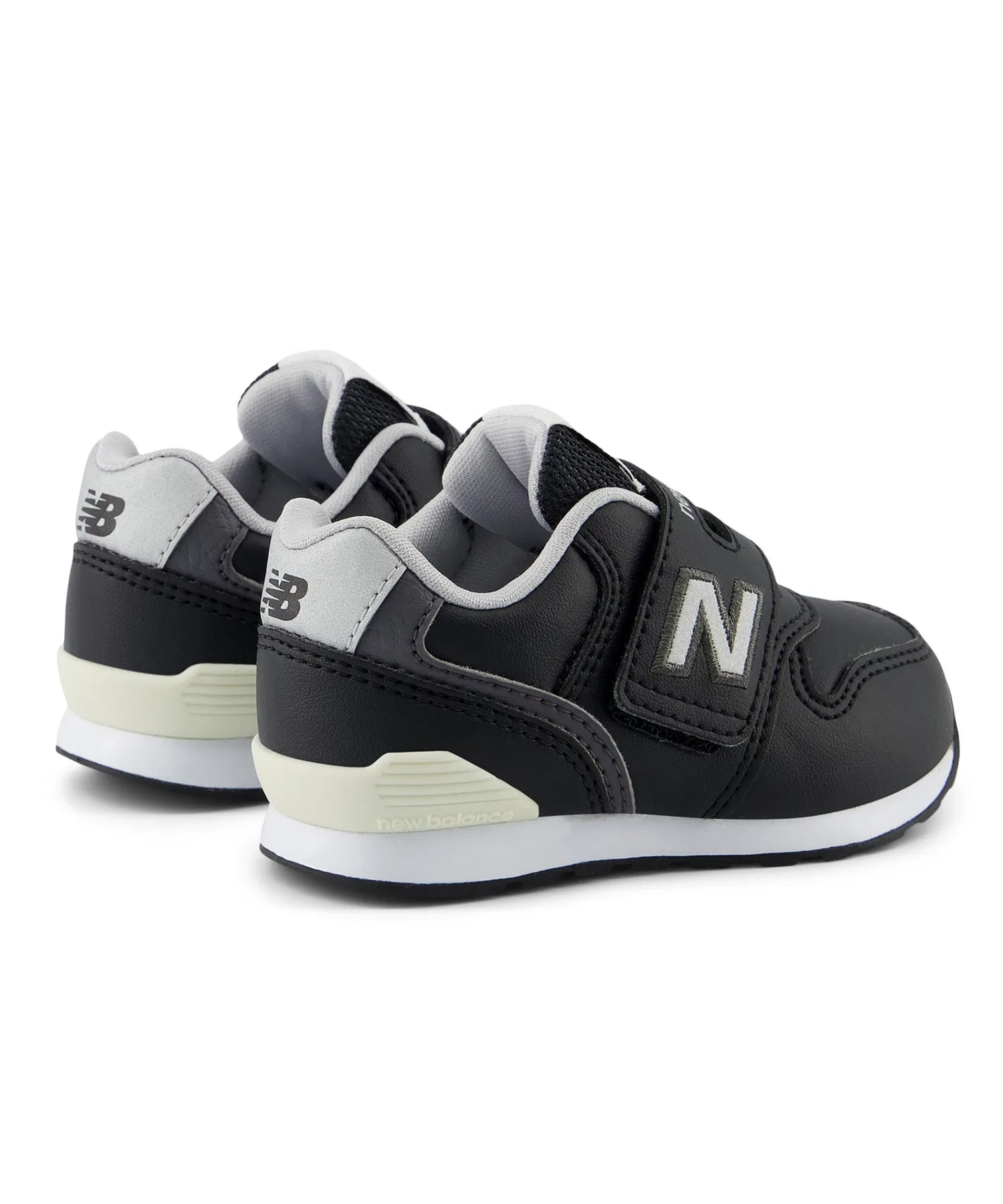 Детские кроссовки New Balance 996 V3 из искусственной кожи бело-чёрные — фото 4