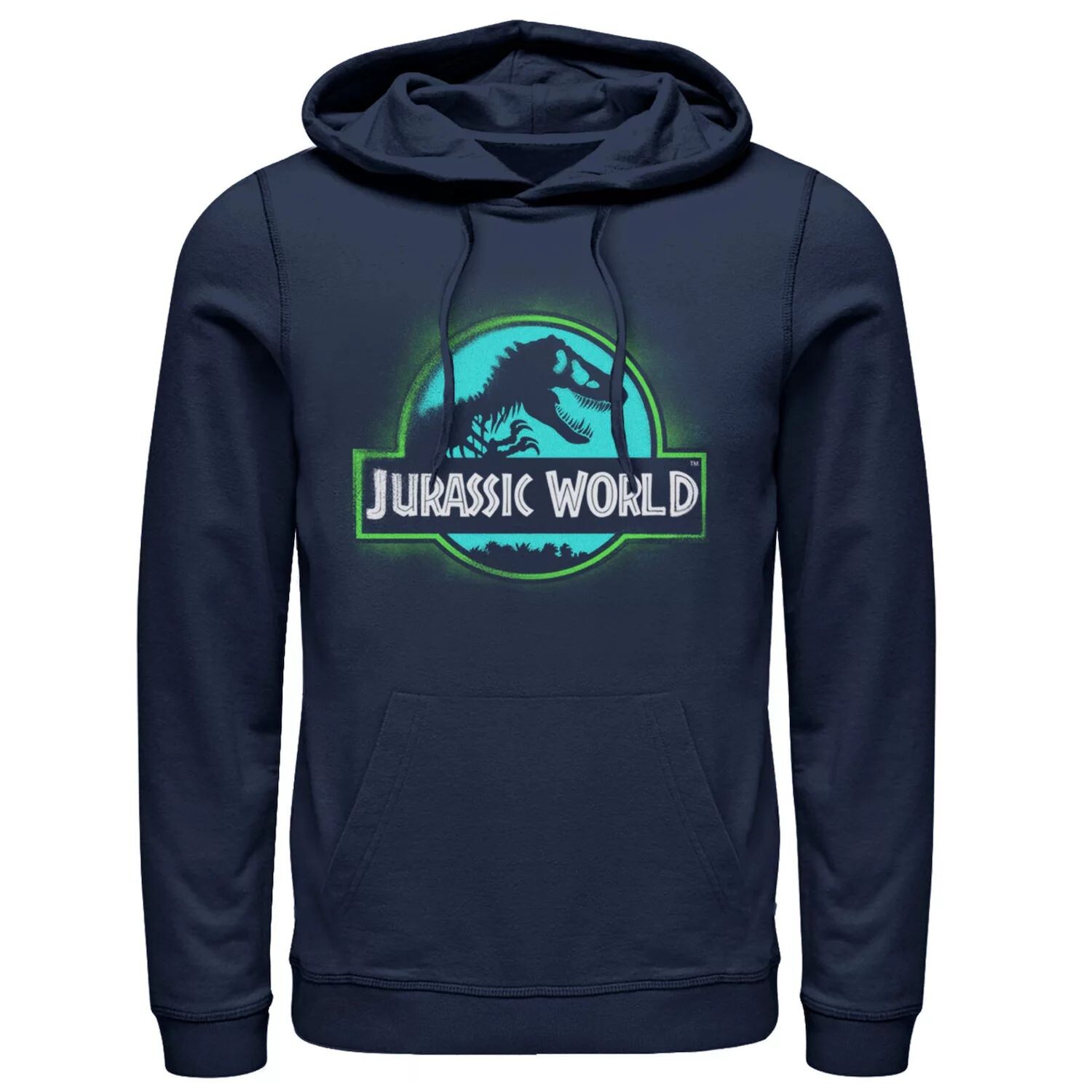 

Мужская толстовка с капюшоном Jurassic World Two с логотипом в граффити и аэрозольной краской Licensed Character, синий