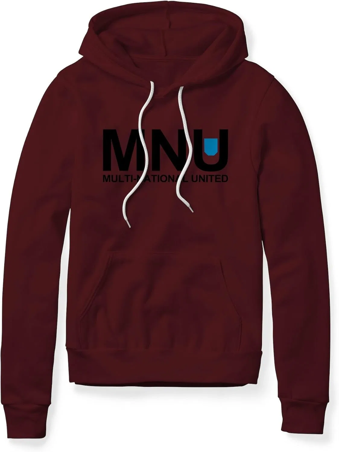 Худи с принтом MNU Logo, District 9, бордовый