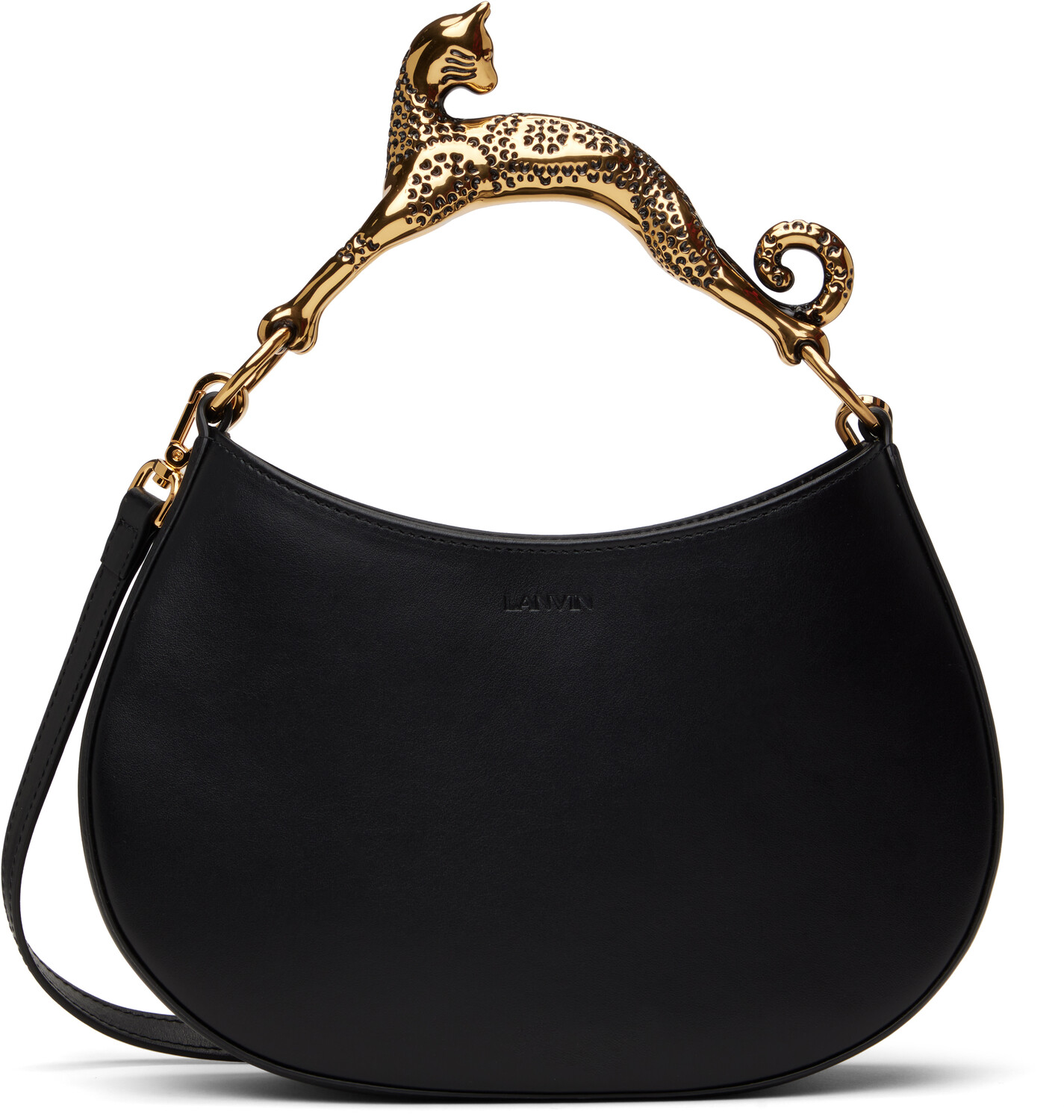 

Кошачья кожаная сумка Lanvin