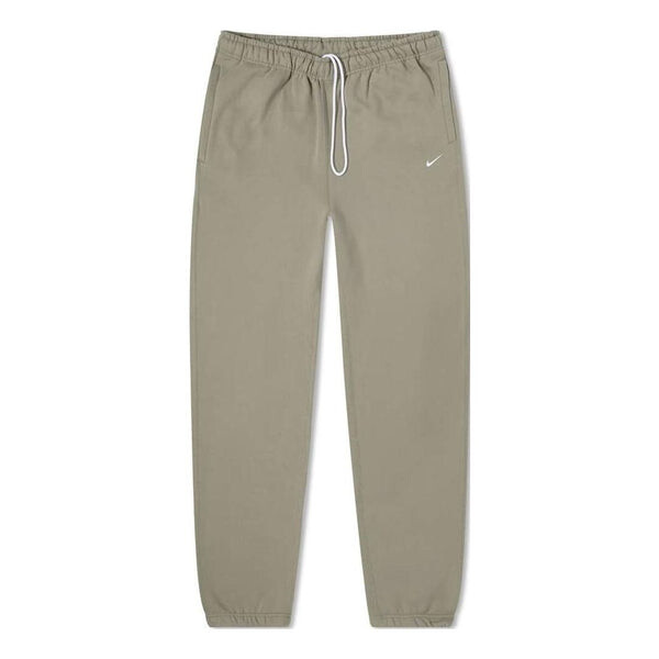 

Брюки men's logo embroidered bundle feet casual solid color sports pants/trousers/joggers gray Nike, мультиколор
