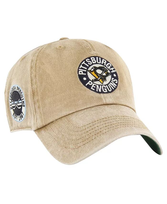 

Мужская регулируемая кепка цвета хаки Pittsburgh Penguins Earldor Clean Up '47 Brand