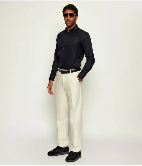 Брюки чинос C-Kent straight fit Boss, бежевый — фото 2