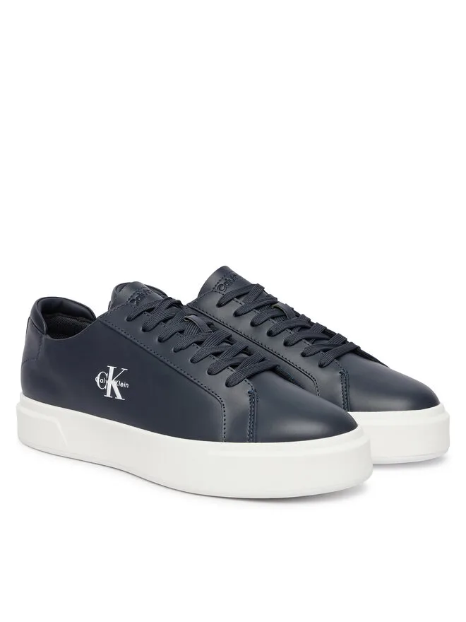 Calvin Klein Кроссовки Basket Cupole Laceup Lth Ml YM0YM01460 темно-синие — фото 2