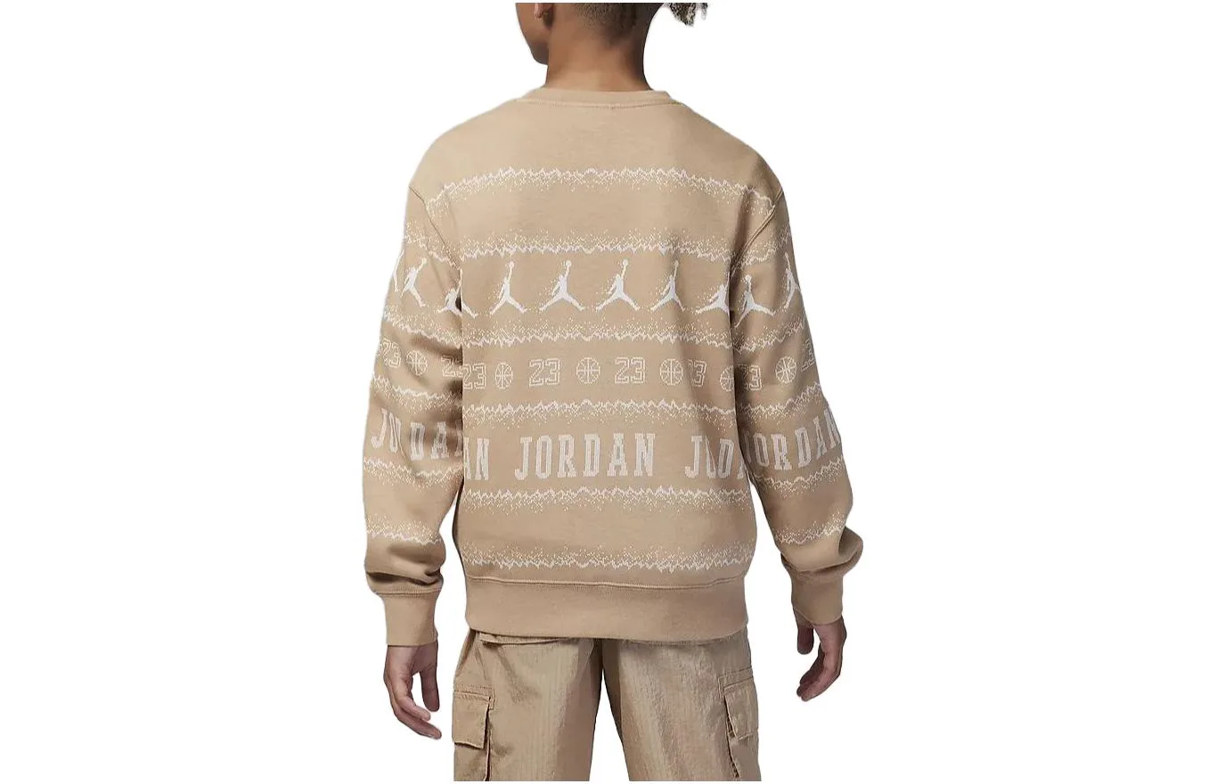 Jordan Свитшот Air Linen желтый детский — фото 4