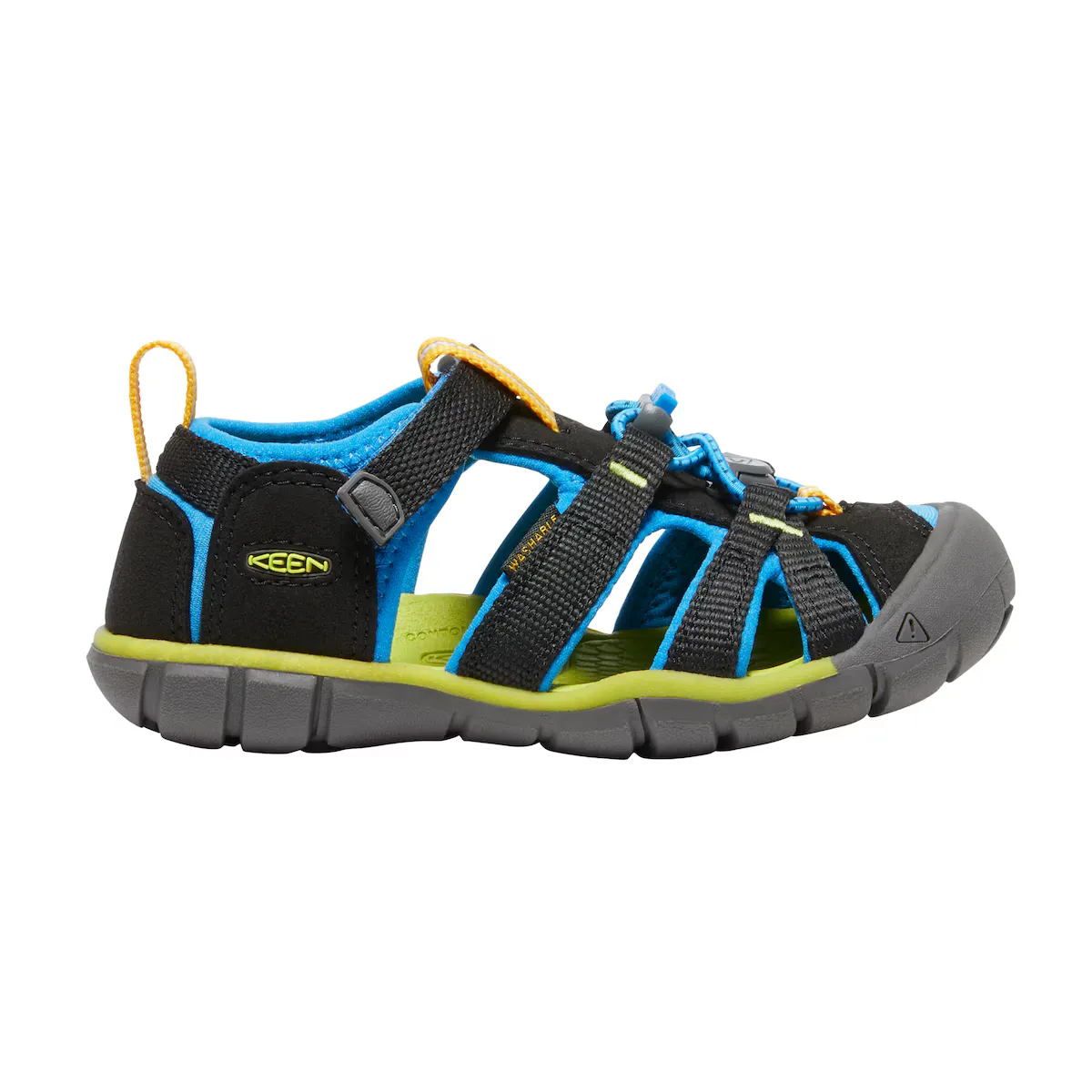 

Детские горные сандалии SEACAMP II CNX Keen, черный/синий
