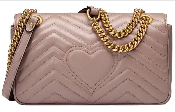 Сумка Gucci GG Marmont Matelass? Shoulder Bag, пыльная роза — фото 2