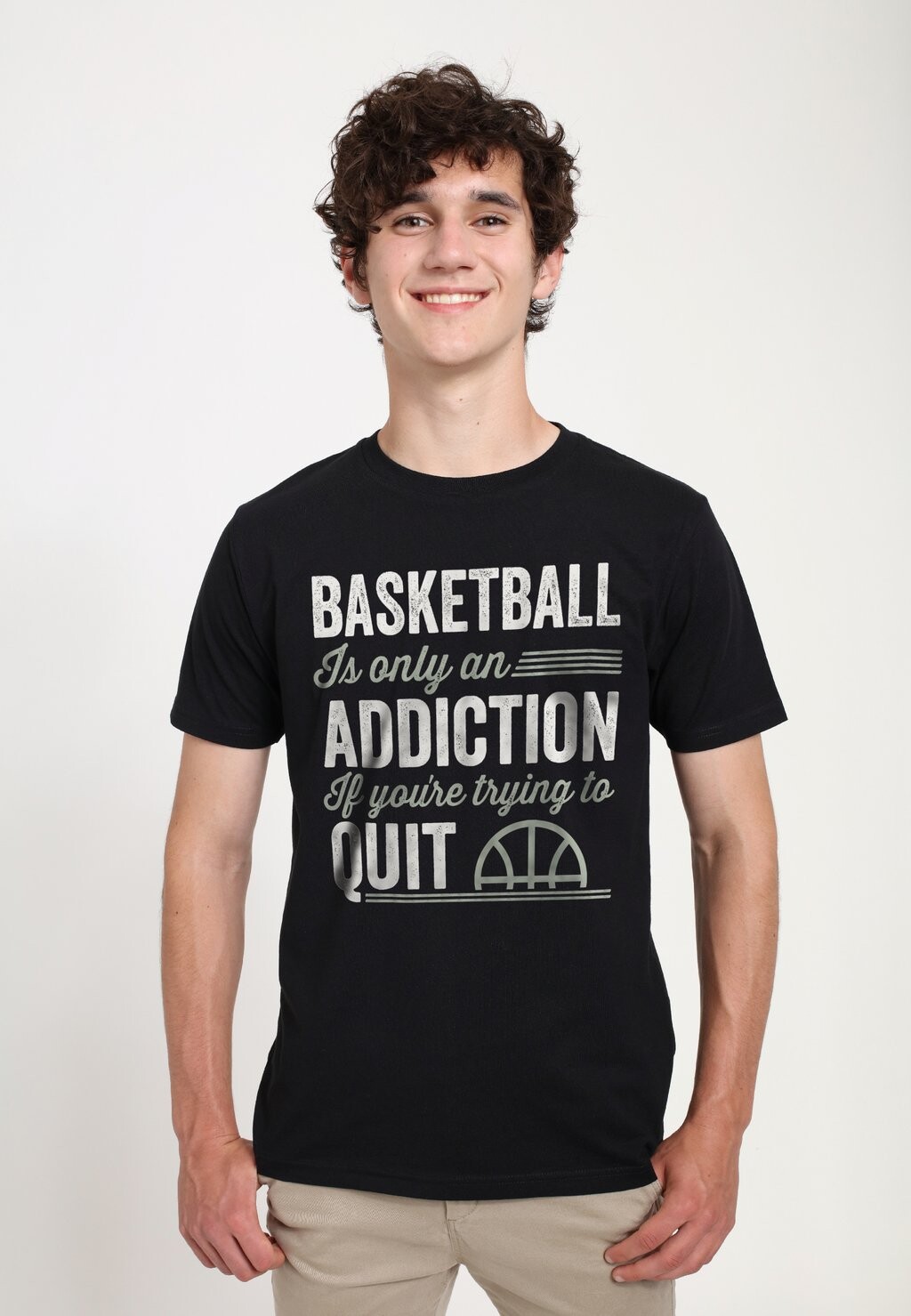 

Футболка с принтом DUKE SONS BASKETBALL ADDICTION Henry Tiger, черный