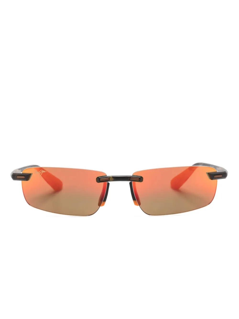 

Солнцезащитные очки PolarizedPlus2 в прямоугольной оправе Maui Jim, черный