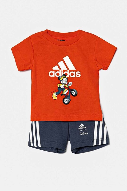 

Хлопковый детский комплект x Disney, I DY MM T SET adidas, красный