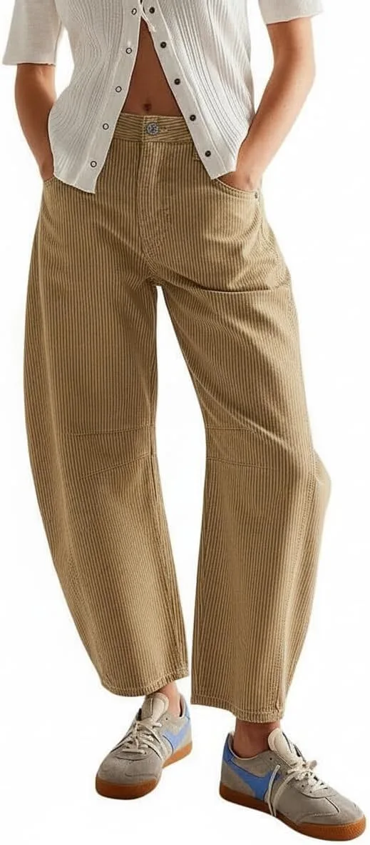 

Женские джинсы Boyfriend Mid Rise Barrel с карманами utcoco