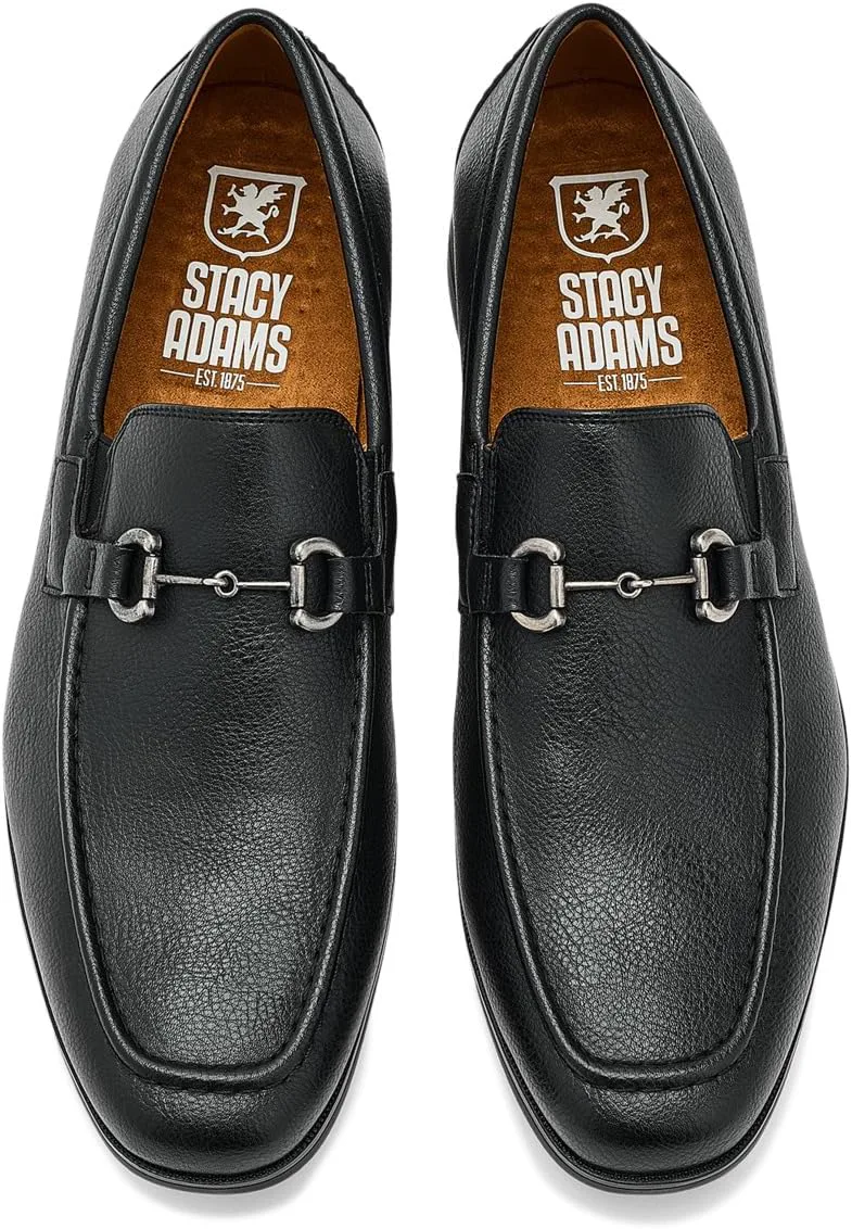 Мужские лоферы Stacy Adams Richmont Moc Toe без застежки, черный — фото 2