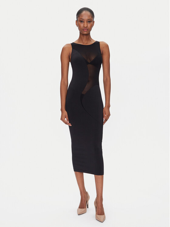 

Коктейльное платье облегающего кроя Satin Sheer 57176 Wolford, черный